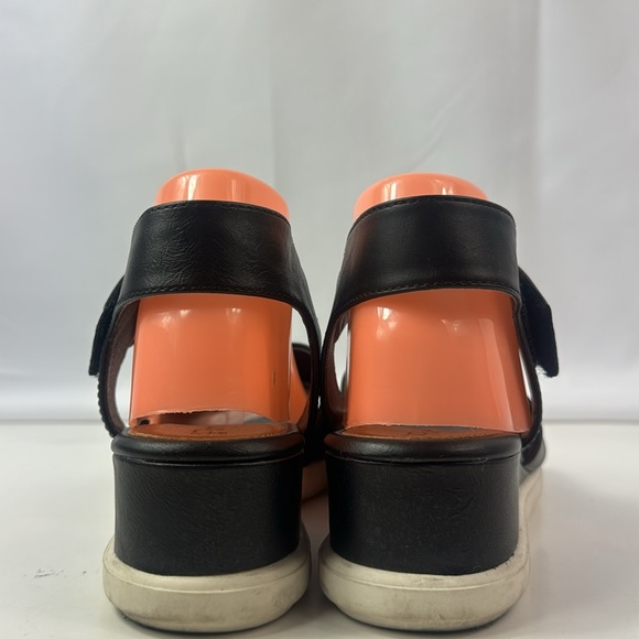 Euro Soft By Sofft Jena Black Leather Women's Wedge - Picture 5 of 13